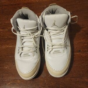 Jordan 2.5 Retro Triple White Mens Sz 14